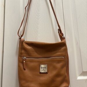 Valentina Tan Leather Shoulder Bag